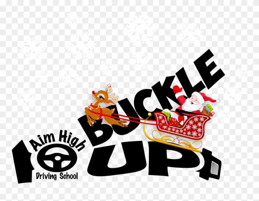 Santa Claus Sleigh Cartoon Clipart