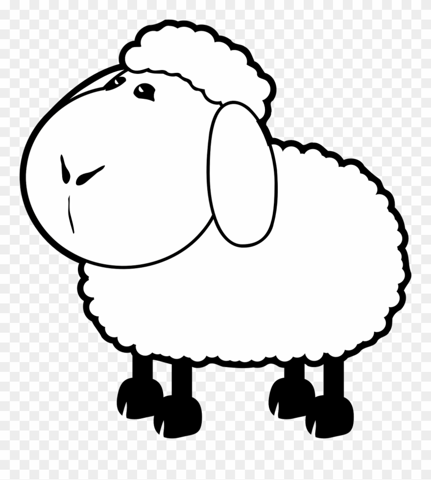 Classic Pictorial Representations Of Spring Include - Colouring Pages For Sheep Clipart