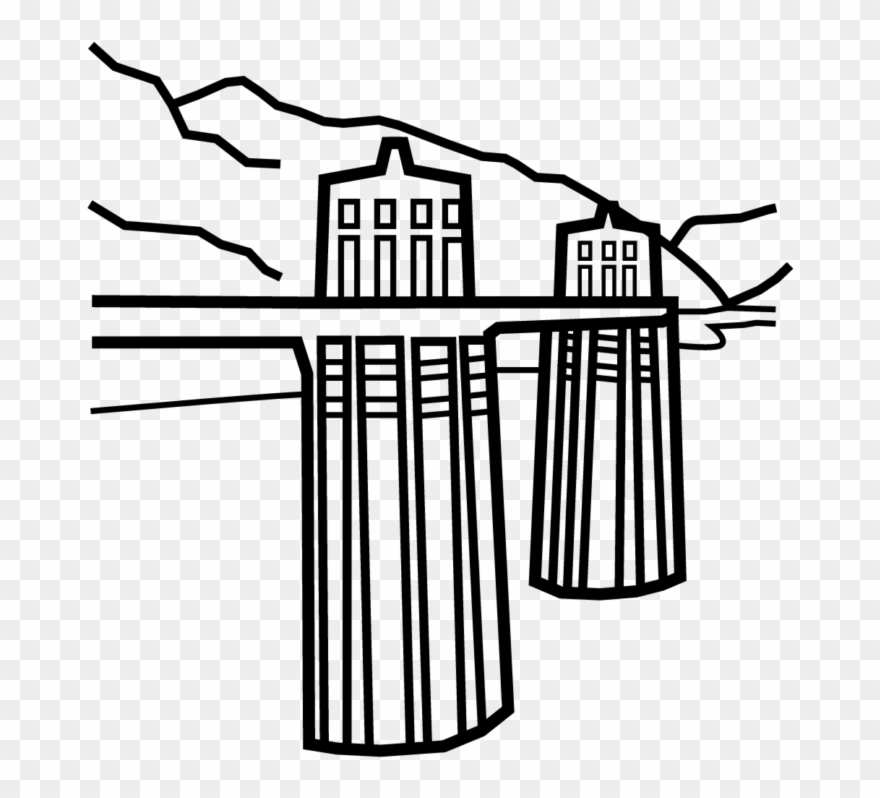 Hoover Dam - Illustration Clipart