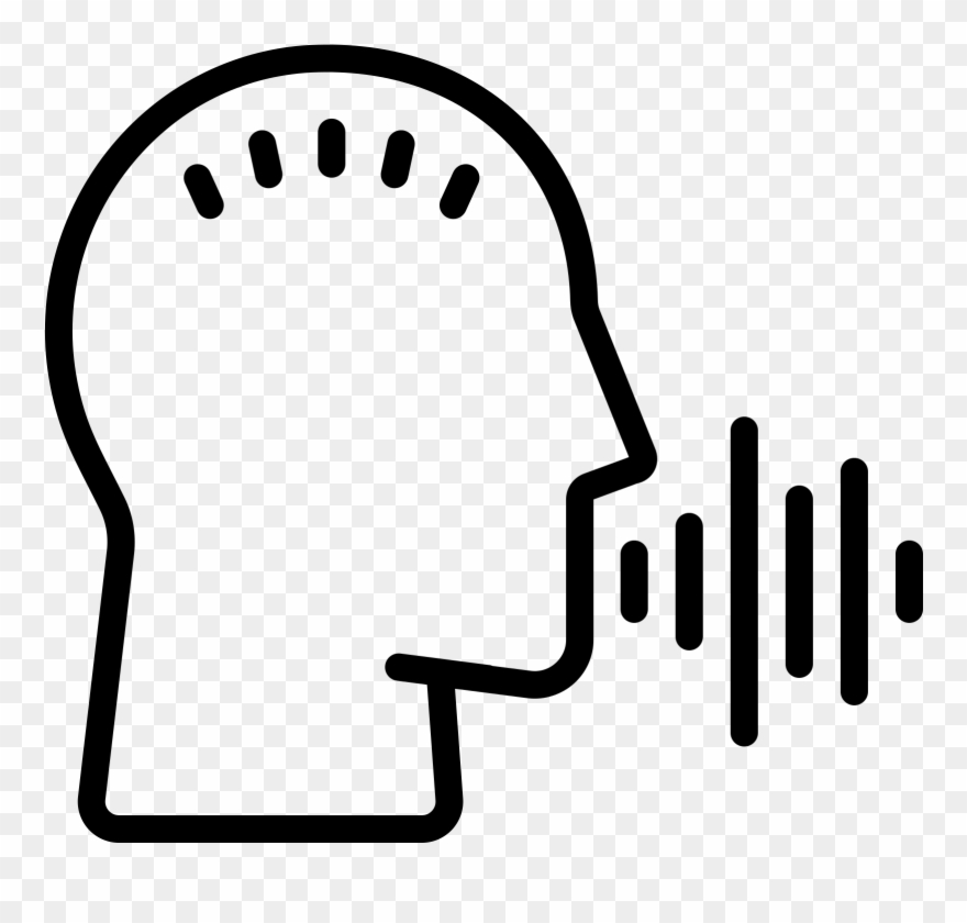 Voice Recognition Scan Icon - Voice Icon Clipart
