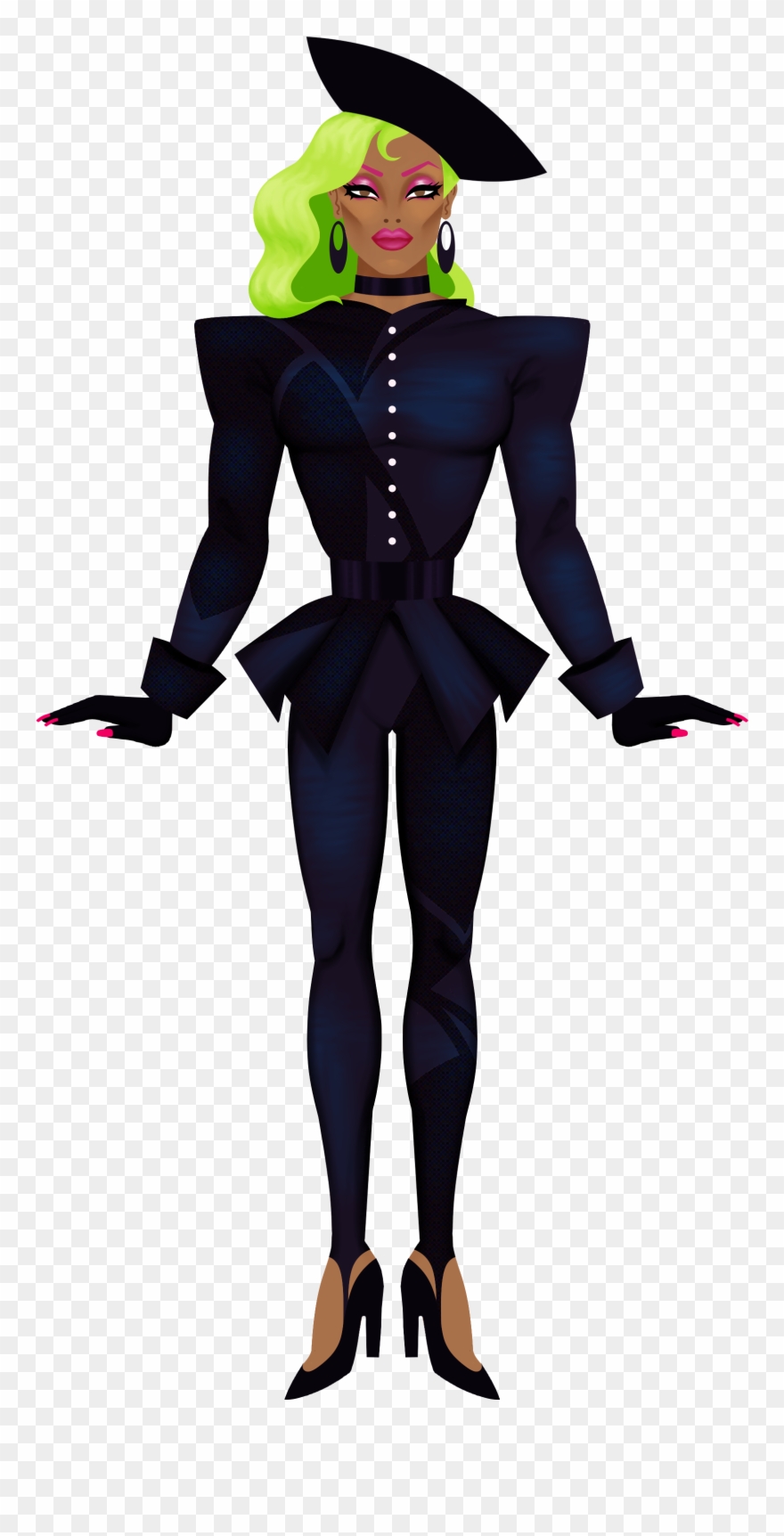 Miyu Moon, Feeling Like An Asian Barbie - Costume Hat Clipart