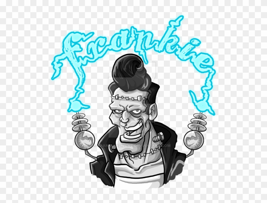 Greaser Drawing Rockabilly - Frankie Rockabilly Clipart