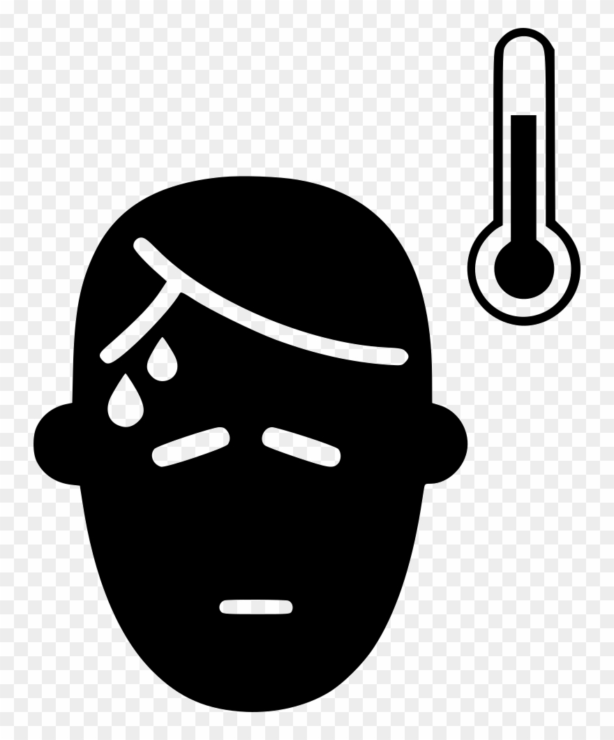 Man Solid Svg Icon - Fever Icon Png Clipart