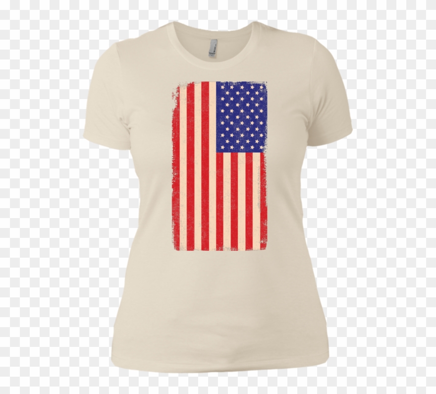 American Flag Vintage Ladies' Boyfriend T-shirt - Solberg–hunterdon Airport Clipart