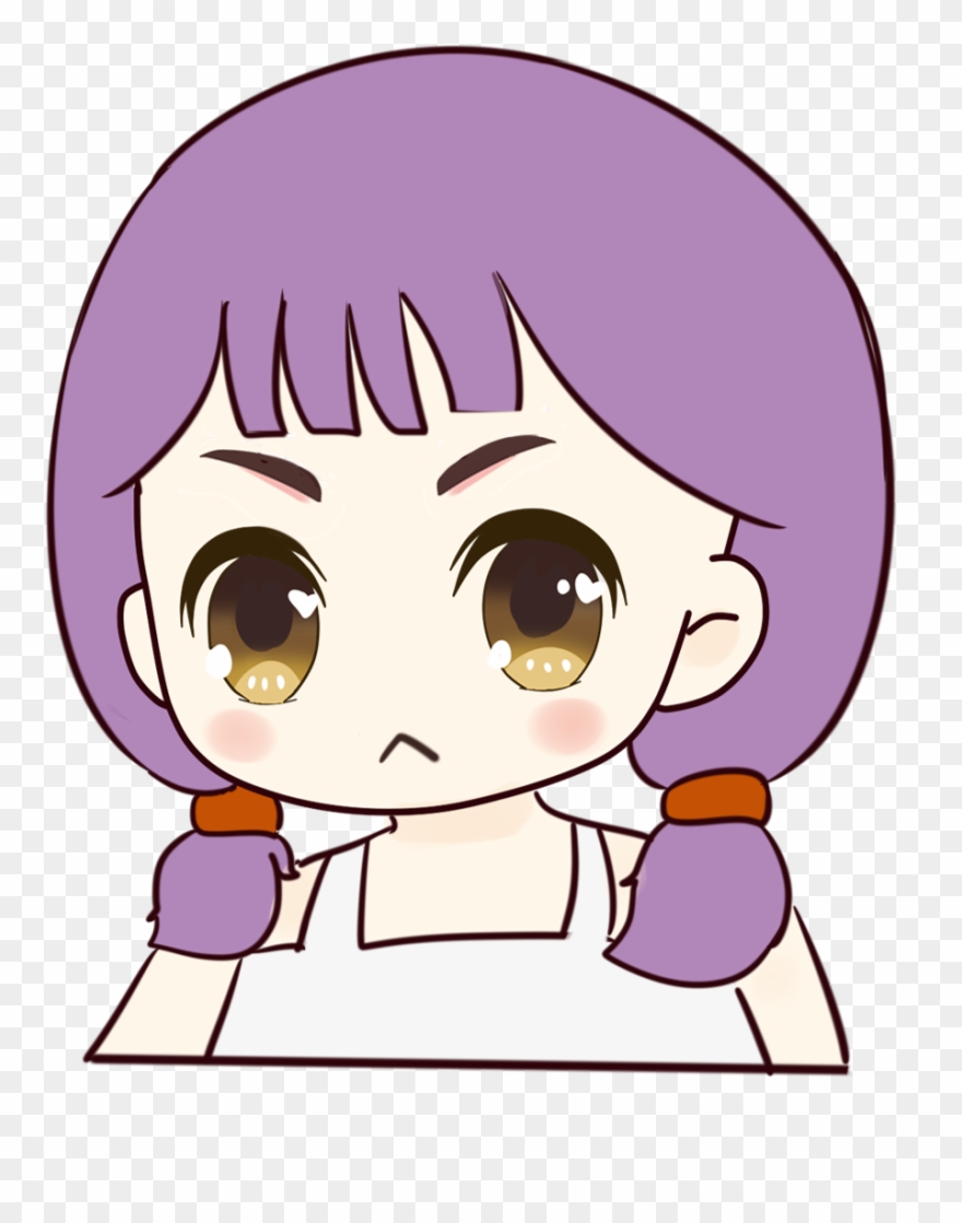 Original Hand Painted Cute Girl Png And Psd - Hình Đại Diện Clipart