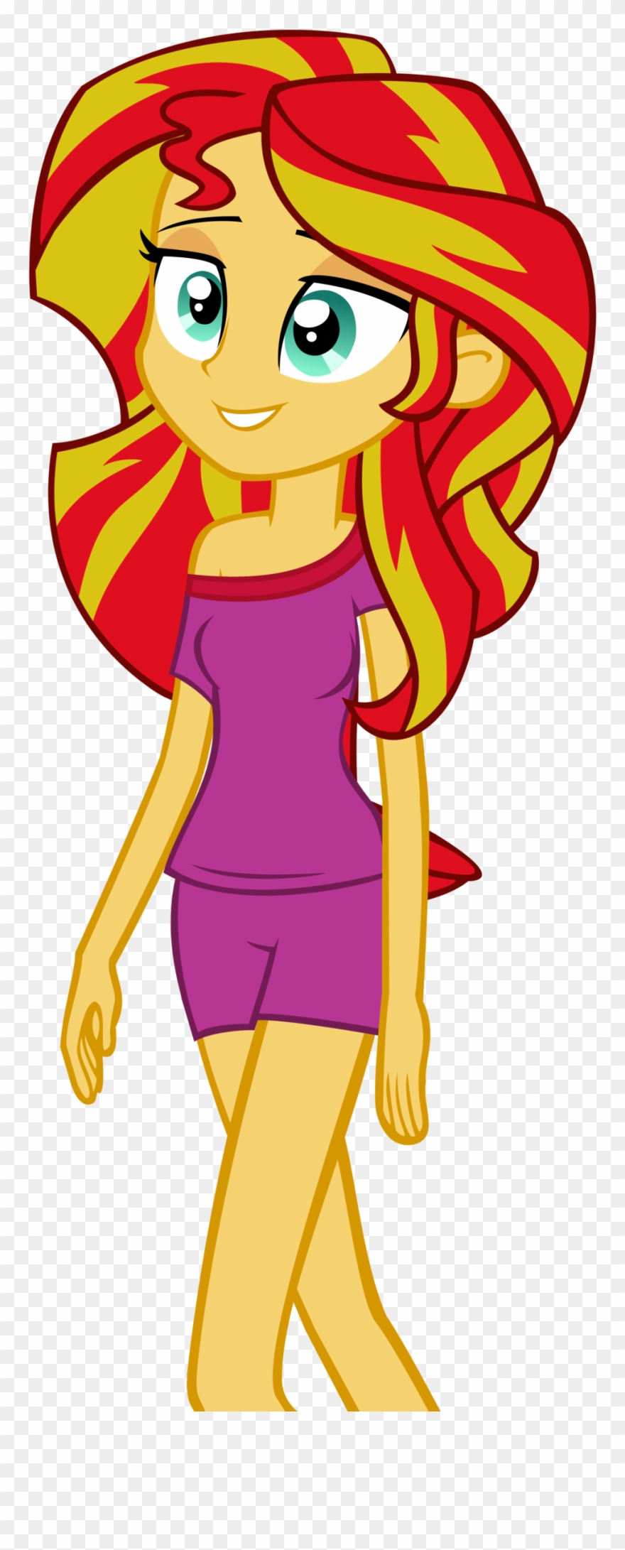 My Little Pony - Sunset Shimmer Anime Merry Christmas Clipart