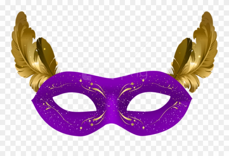 Free Png Download Purple Carnival Mask Png Clipart - Masquerade Black And Gold Clip Art Transparent Png