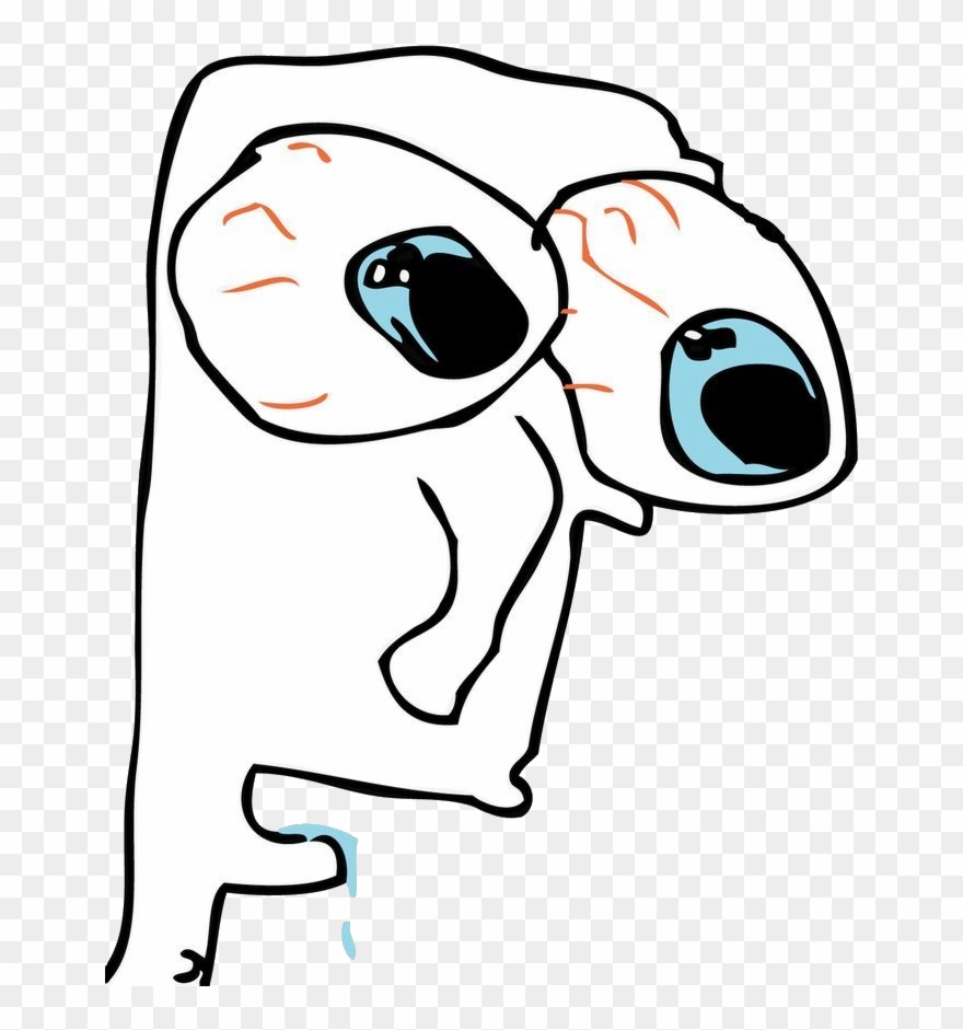 239 Kb Png - Rage Comic Surprised Face Clipart