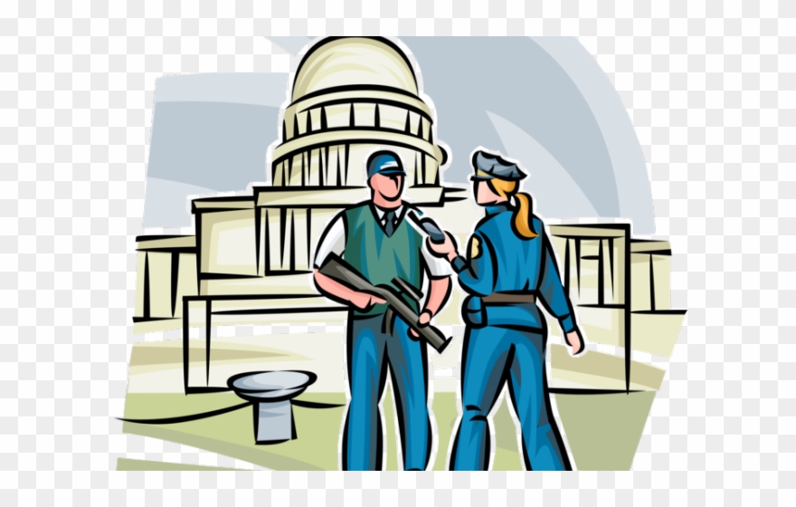 Cop Clipart Homeland Security - Cartoon - Png Download