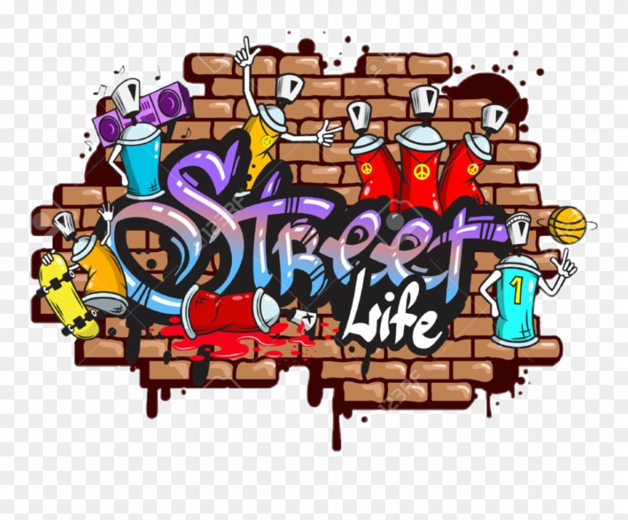 #graffiti #street Life - Graffitis De Street Life Clipart