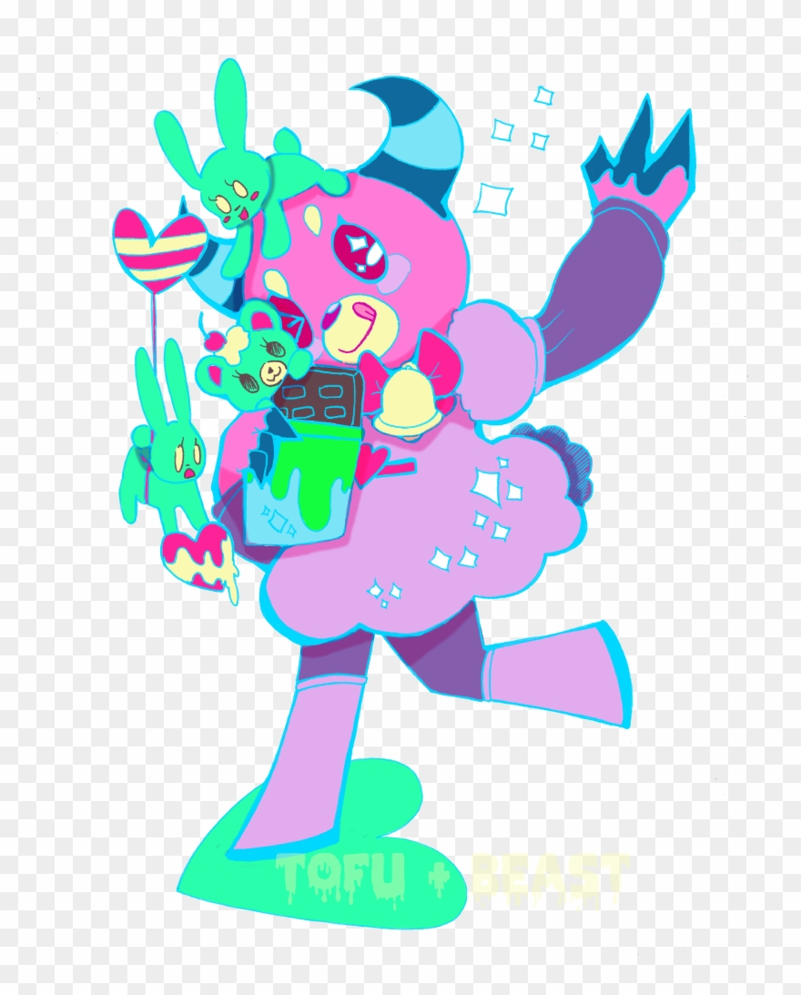 Tofu Beast@buster Bros - Cartoon Clipart