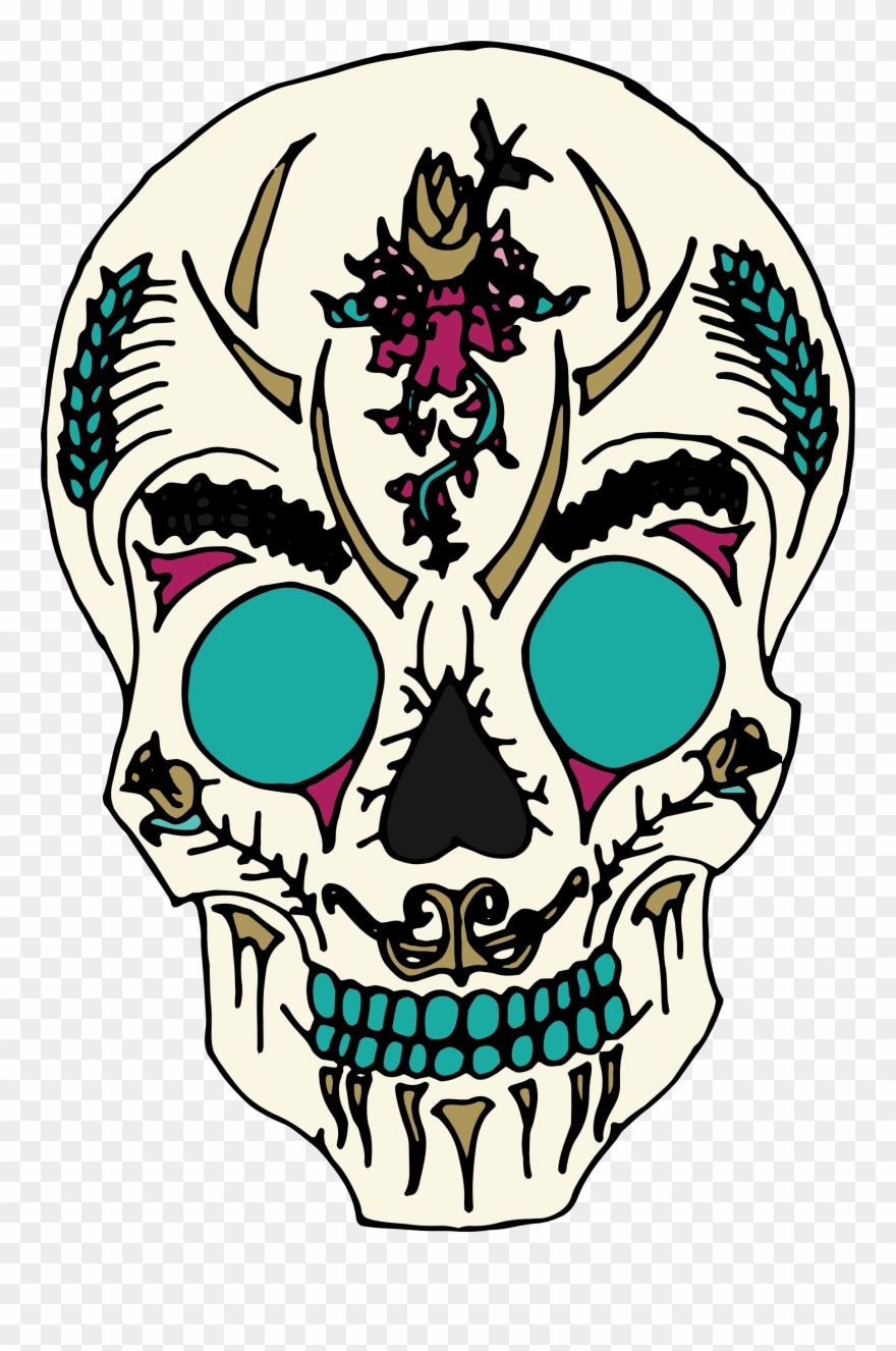 Skull Collage - Illustration Clipart