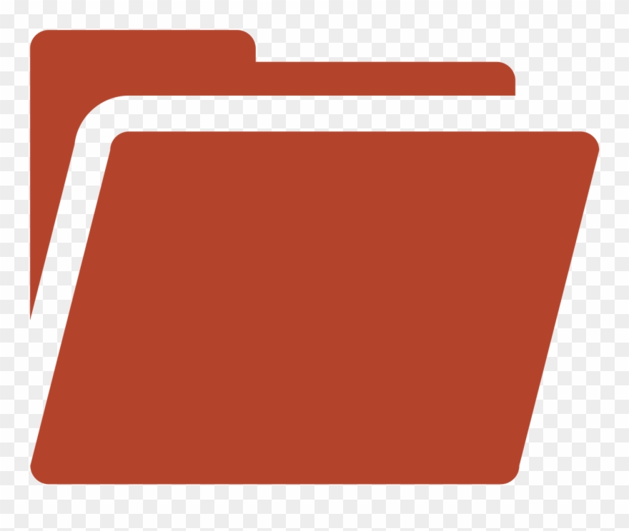 Blank Folder Rust - Folder Icon Orange Png Clipart