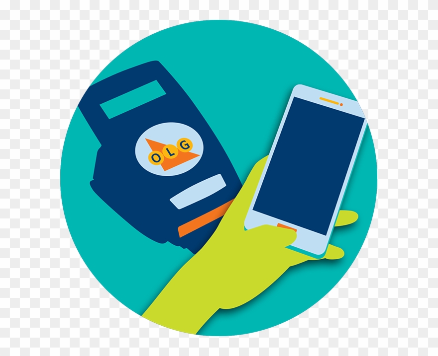 A Hand Is Holding A Mobile Phone Next To A Lottery Clipart