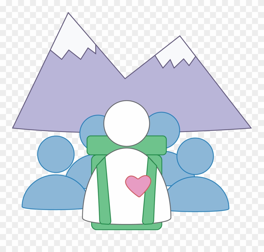 The Mountaineering Model Illustration Clipart
