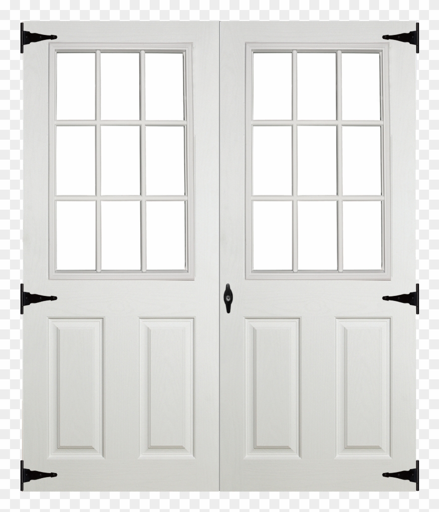Doors Fiberglass Prehung Sheds - Prehung Outswing Exterior Double Shed Doors Clipart