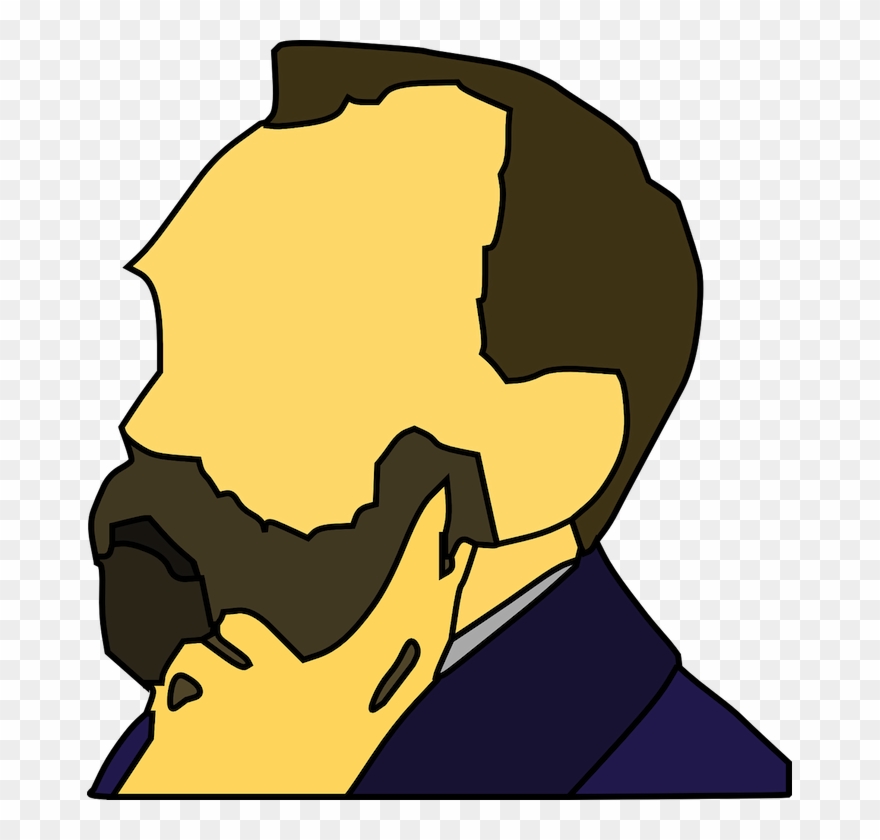 Alfred Nobel Vector Clipart