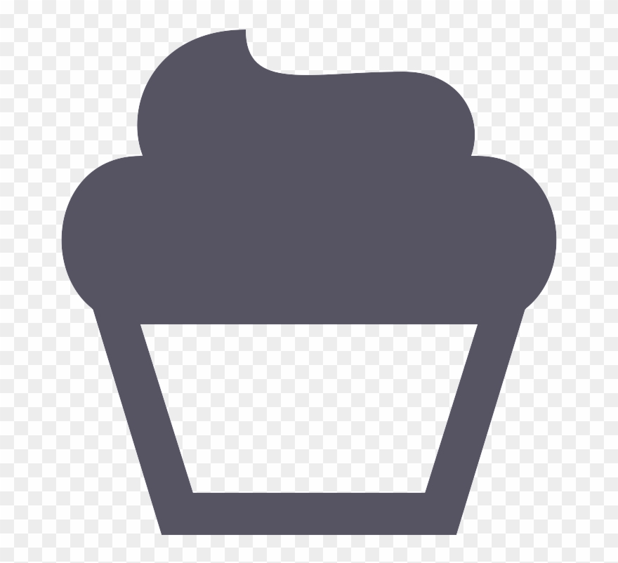 Icon Cupcake Dark Chocolate - Club Chair Clipart