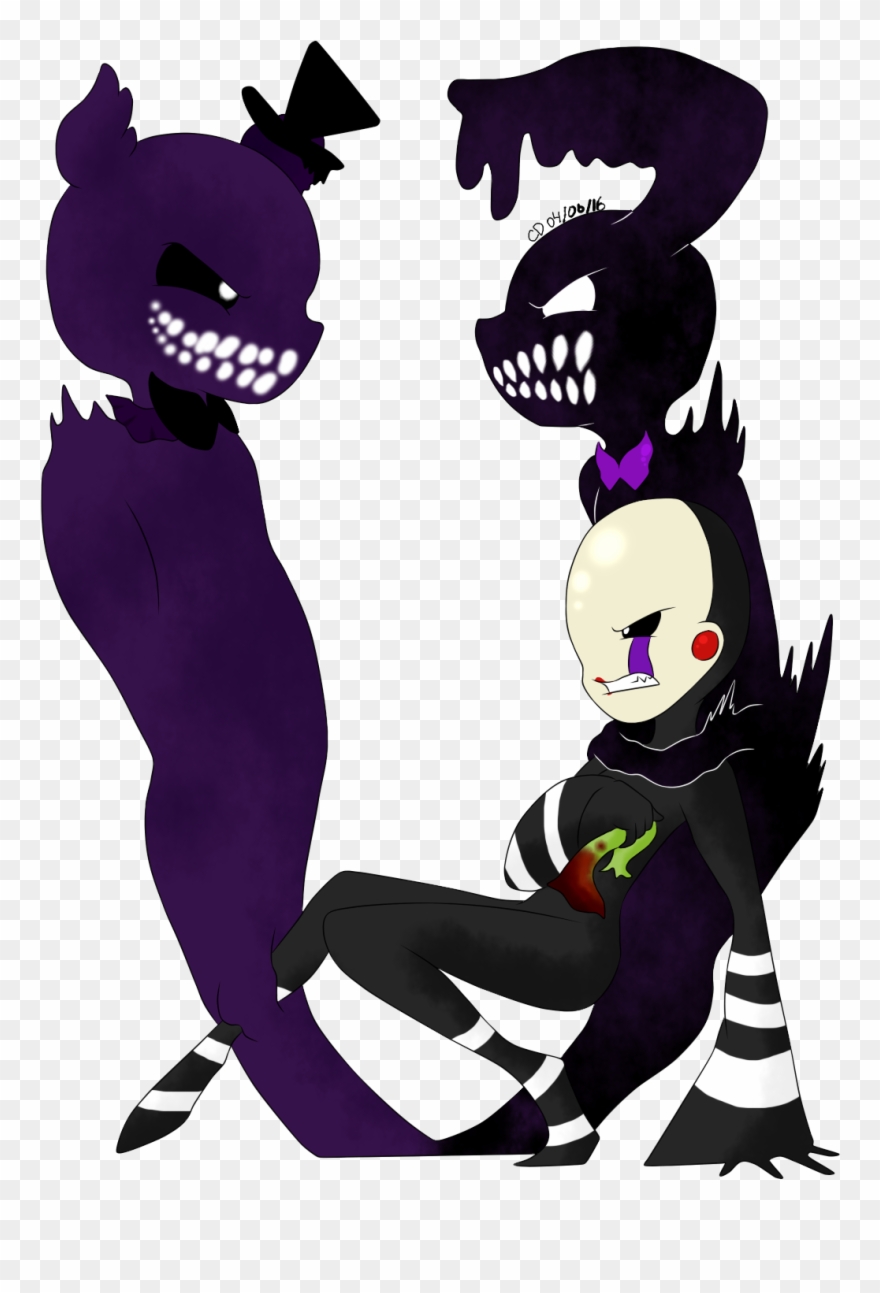 Drawn Ballerine Puppet - Puppet X Shadow Freddy Clipart