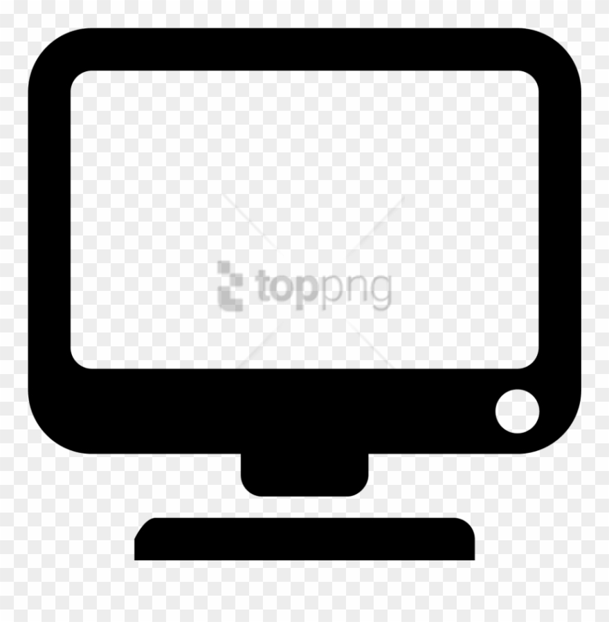 Free Png Computer Monitor Icon Png Image With Transparent - My Computer Icon Black Clipart