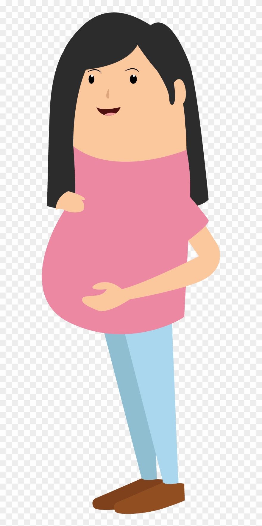 Supplements In Pregnancy - Cartoon Clipart