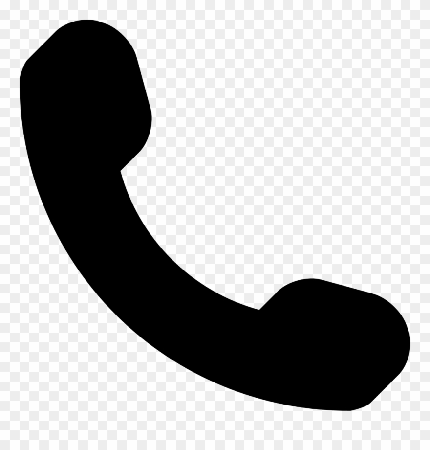 Phone Call Auricular Symbol In Black Comments Clipart