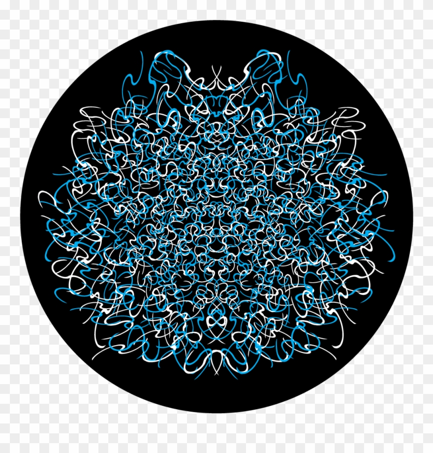 Apollo Design C2-1203 Ribbon Knots Glass Pattern - Circle Clipart