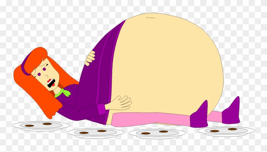 Massively Stuffed Daphne By Angry - Illustration Clipart