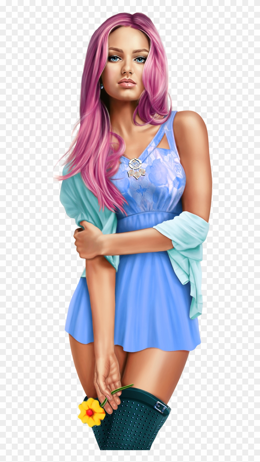 Girl Illustrations, Illustration Girl, 3d Girl, Adobe - Girl Clipart