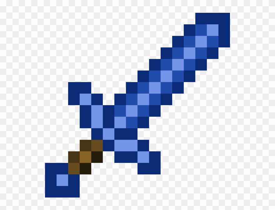 Espada De Lapislázuli - Emerald Sword Minecraft Png Clipart