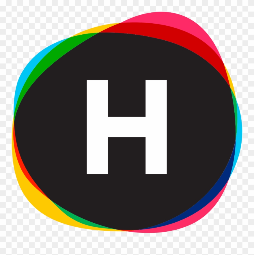Letter H In A Circle Clipart