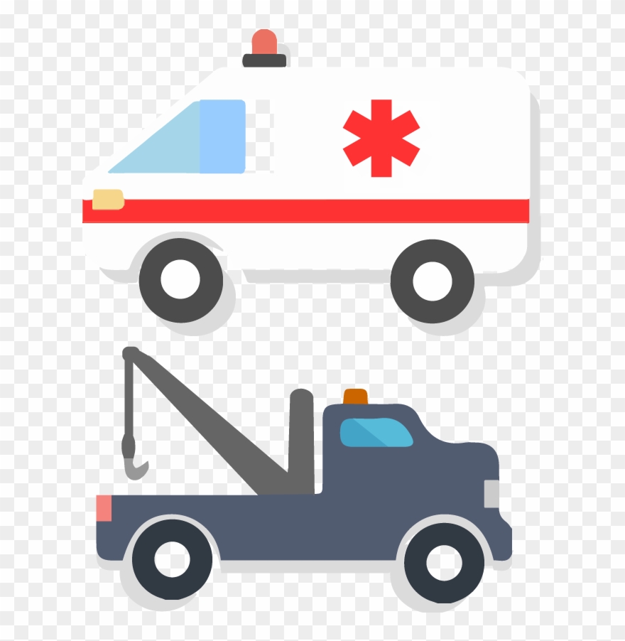 Tow And Ambulance Clipart