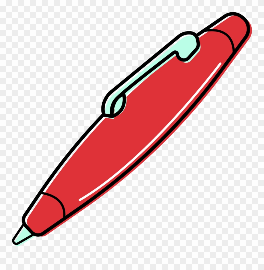 Pen Stationery Illustration Elements Hand Drawn Style Clipart