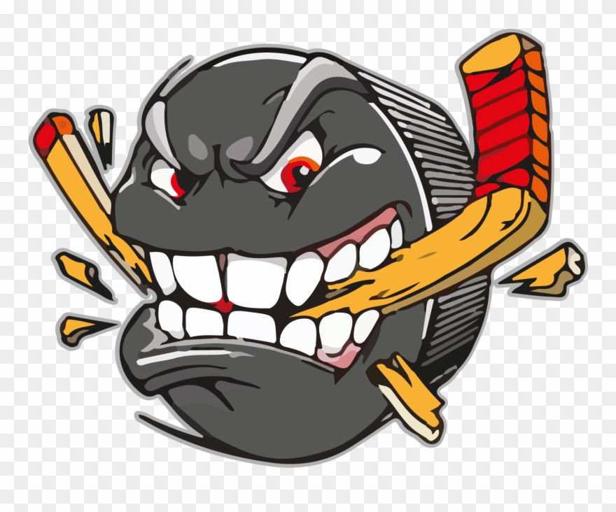 My Image - Angry Hockey Puck Clipart