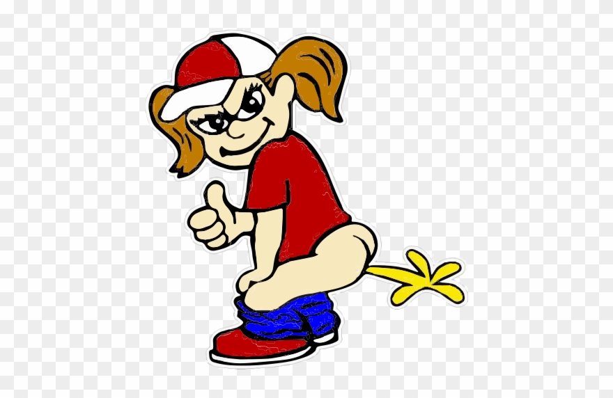 Calvin Peeon Decals Girl - Girl Pee Sticker Clipart