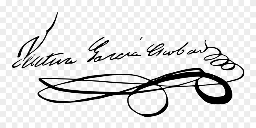 Firma De Ventura García Escobar - Ventura García Escobar Clipart