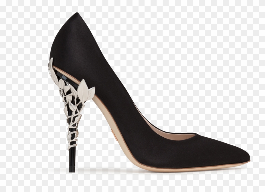 Black Transparent Heels - Basic Pump Clipart
