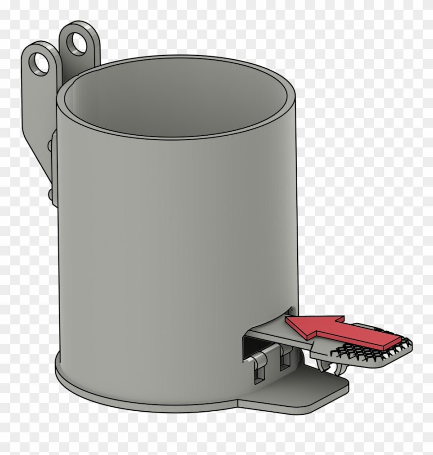 Slide The Pedal Into The The Bin Clipart