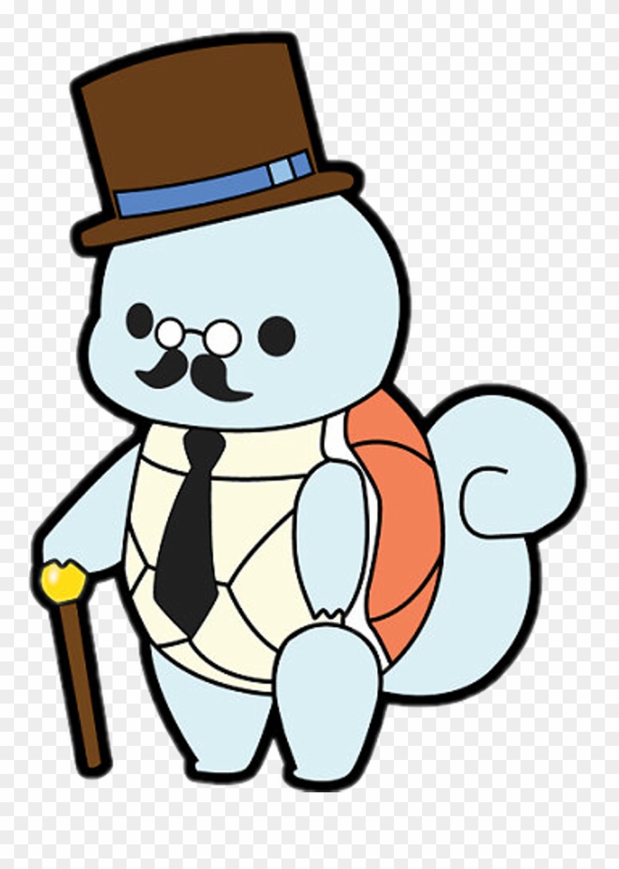 #squirtle #dapper #freetoedit - Pokemon Memes Clipart