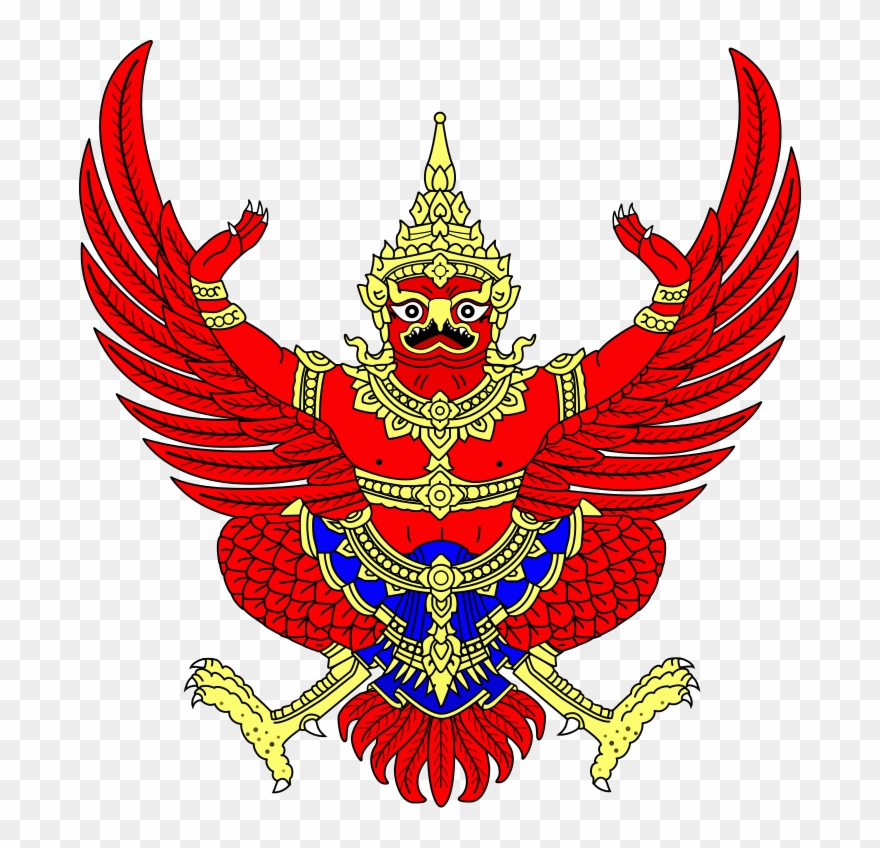 Thai Garuda Emblem - Thailand Emblem Clipart