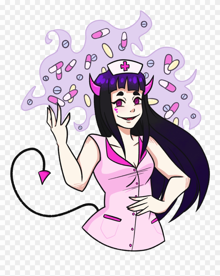 Devil Nurse - Illustration Clipart