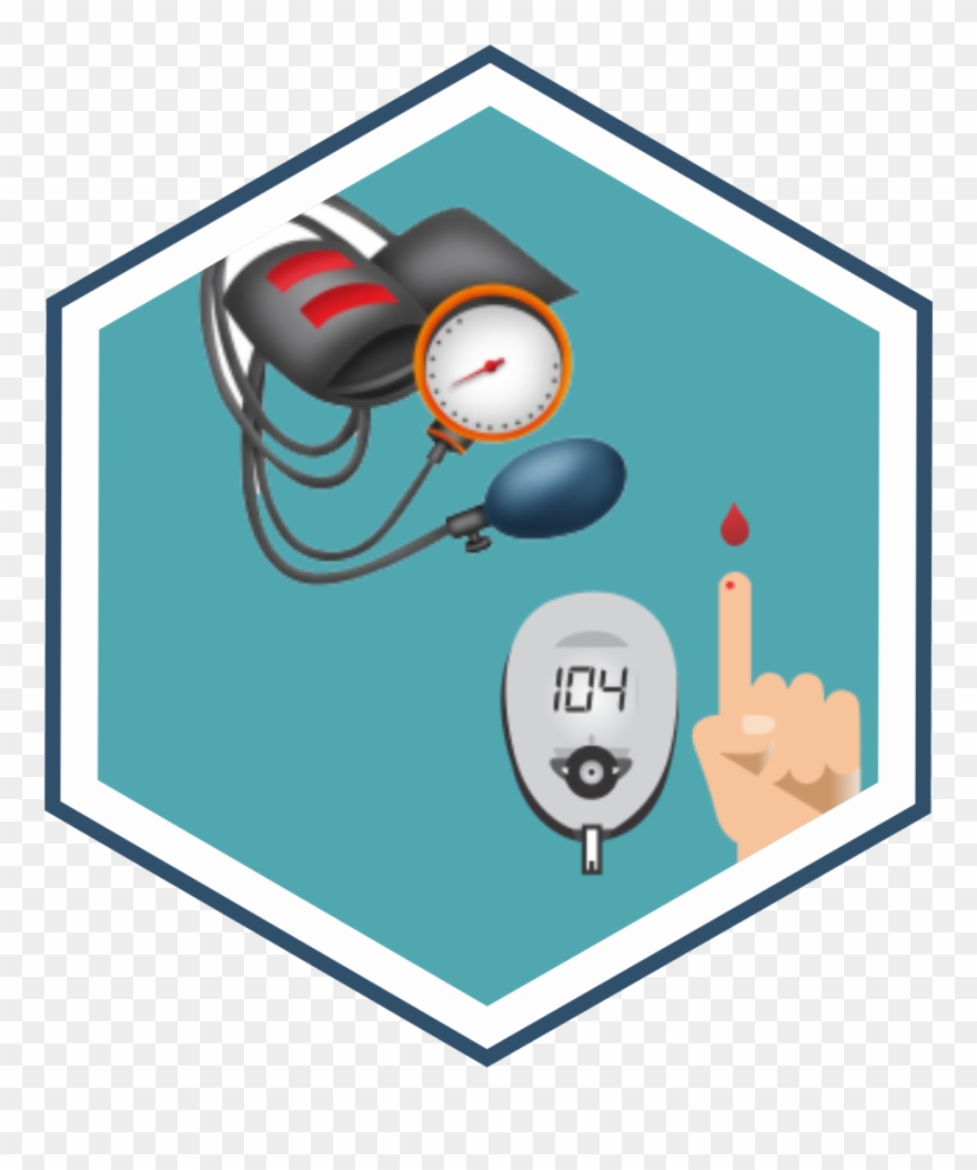 Blood Pressure And Blood Sugar Check Up Clipart