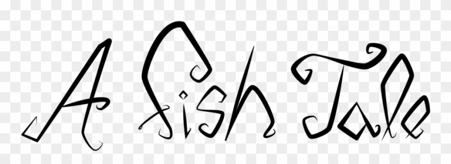 Fish Tale Logo-01 - Calligraphy Clipart