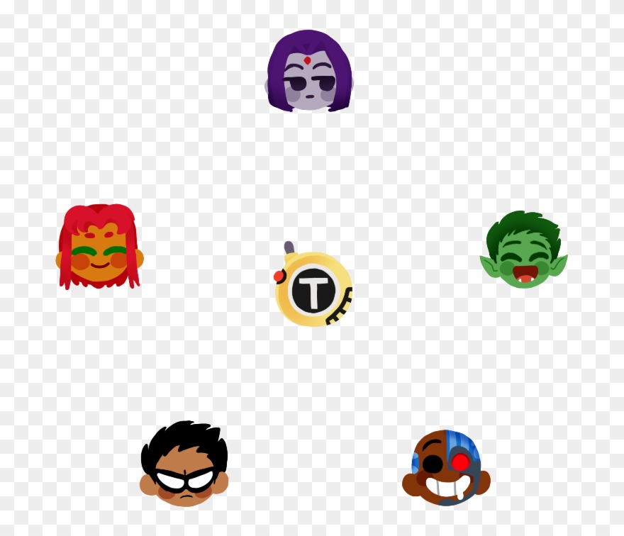 Teen Titans Emoji Stickers Available On Redbubble Here - Teen Titans Emojis Clipart