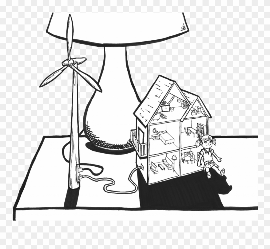 Stanford Professor Promotes Switch To Renewable Energy - Cartoon Clipart