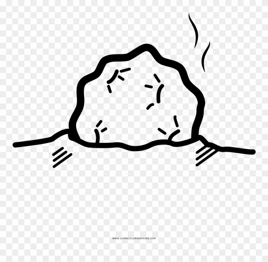 Fallen Meteor Coloring Page Clipart