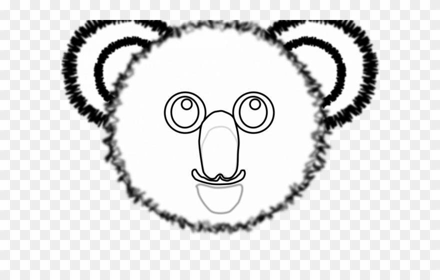 Drawn Koala Clip Art - Clip Art - Png Download