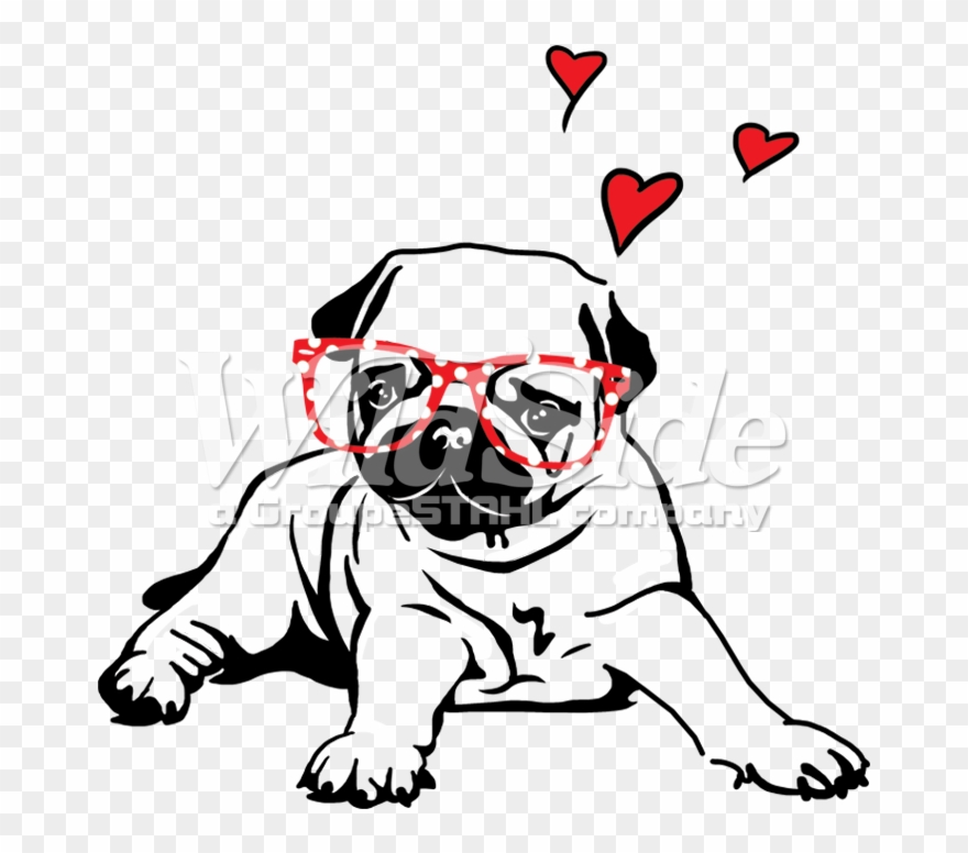 Blog - Pug Desenho Preto E Branco Clipart