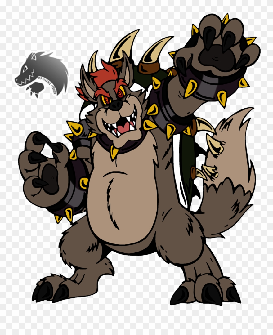 I Had A Mood Of Drawing Bowser But - Bowser Werewolf Clipart