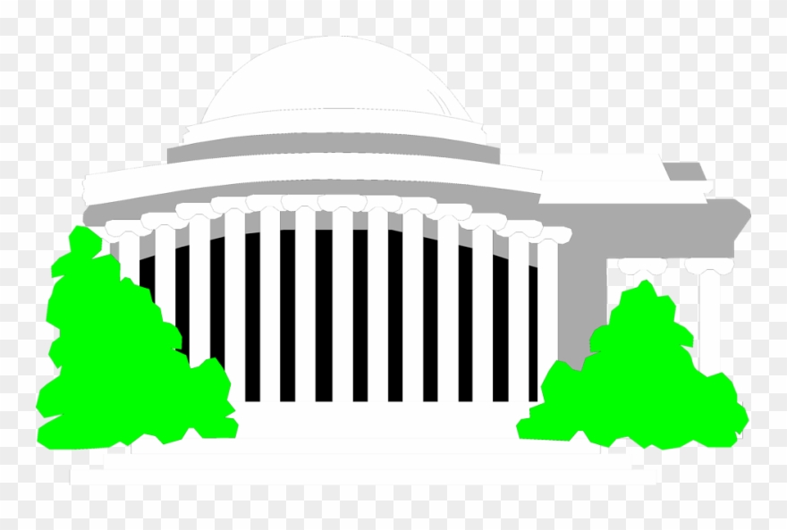 Clipart Of Dc, Memorial And Jefferson - Illustration - Png Download